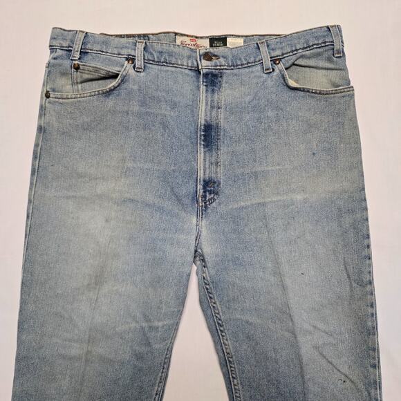 Levi's 540 Flex Denim Jeans Mens 42x30 Light Wash Relaxed Fit - Picture 2 of 15